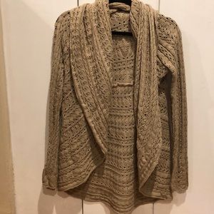Tan knit Cynthia rowley sweater